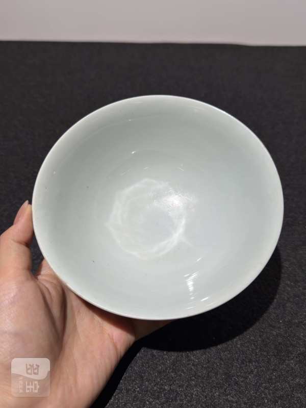 清康熙 青花矾红鱼纹碗 - 图7